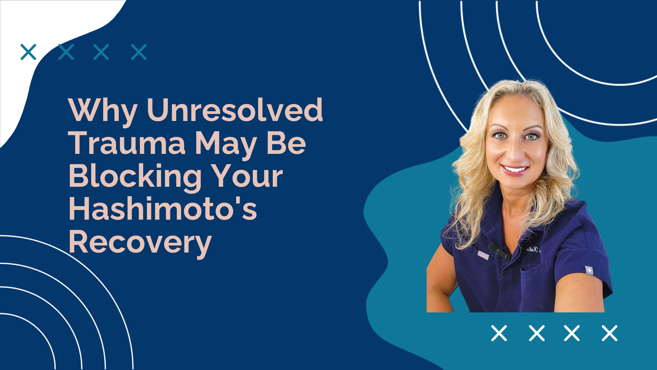 Dr. Lori Kalie explaining trauma and Hashimoto's and unresolved trauma autoimmune connection
