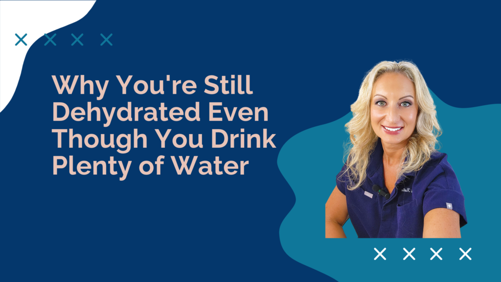 Dr. Lori Kalie explaining why am I always dehydrated even though I drink water and cellular hydration Hashimoto's